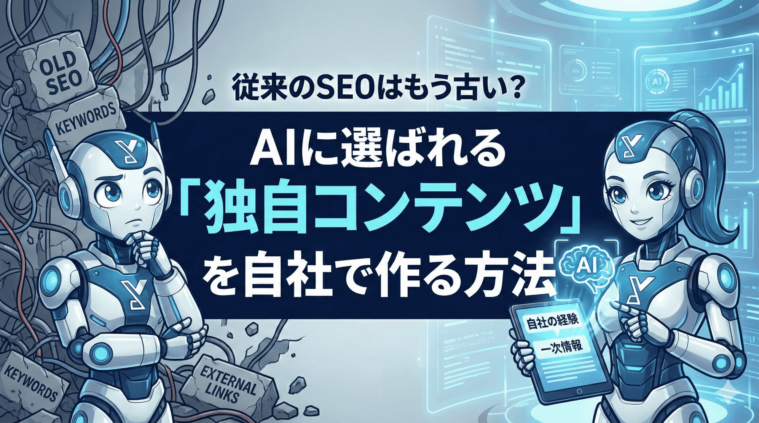 【生成AI検索対策】従来のSEOはもう古い？AIに選ばれる「独自コンテンツ」を自社で作る方法